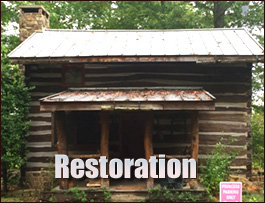 Historic Log Cabin Restoration  Brasstown, North Carolina